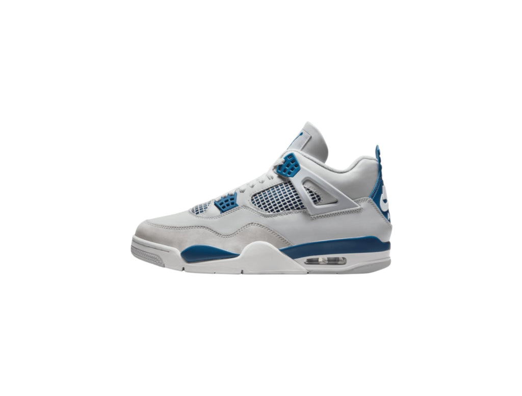 Jordan Big Kid's 4 Retro Off White/Military Blue