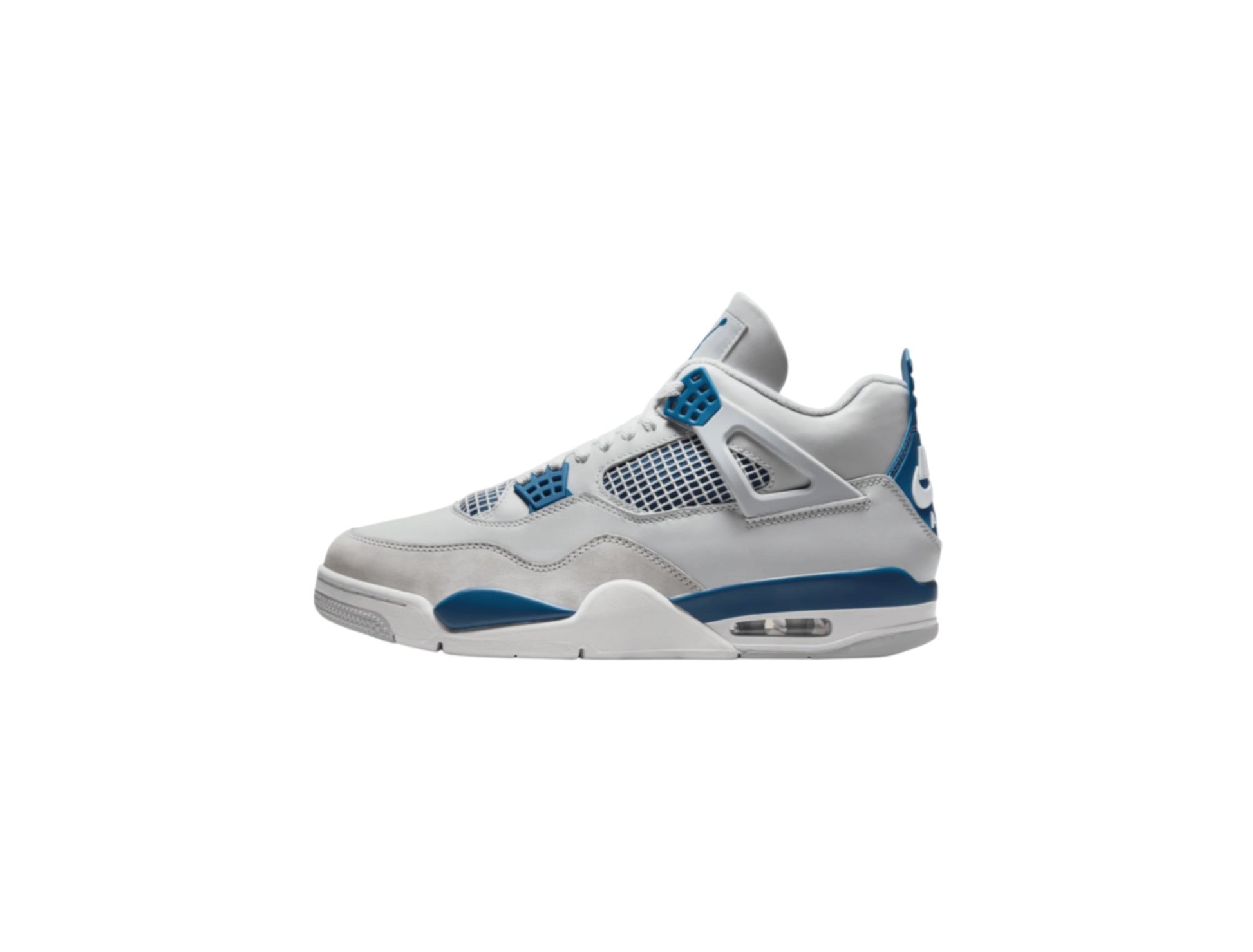 Jordan Big Kid's 4 Retro Off White/Military Blue