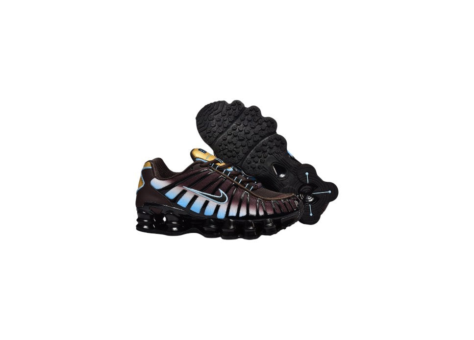 Nike Shox TL en color marrón y azul